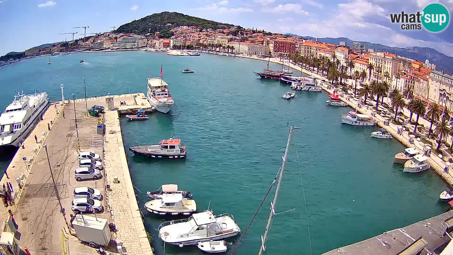 Kamera v živo Split  riva in pristanišče