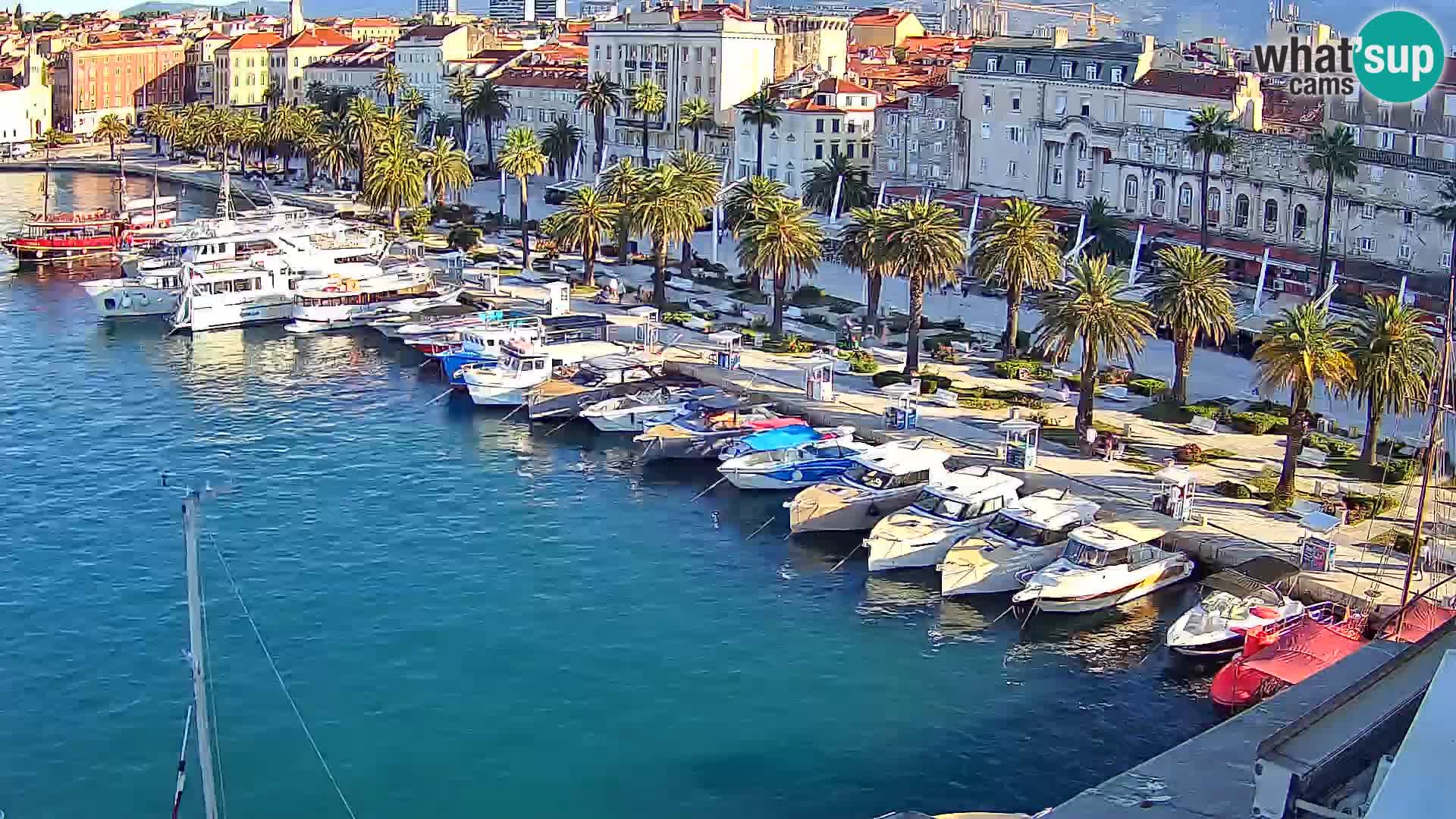 Kamera v živo Split  riva in pristanišče