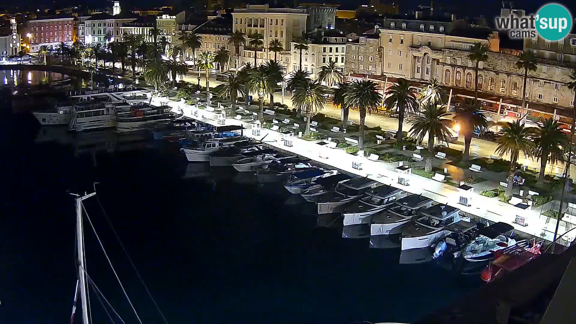 Spalato Riva panorama webcam