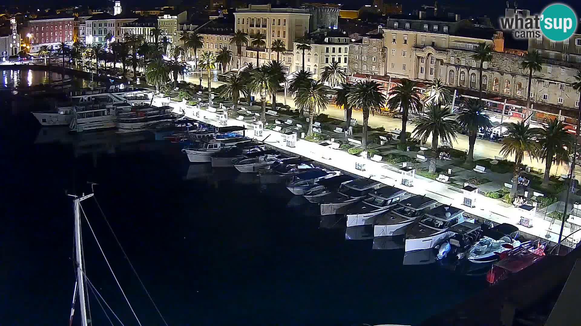 Kamera v živo Split  riva in pristanišče