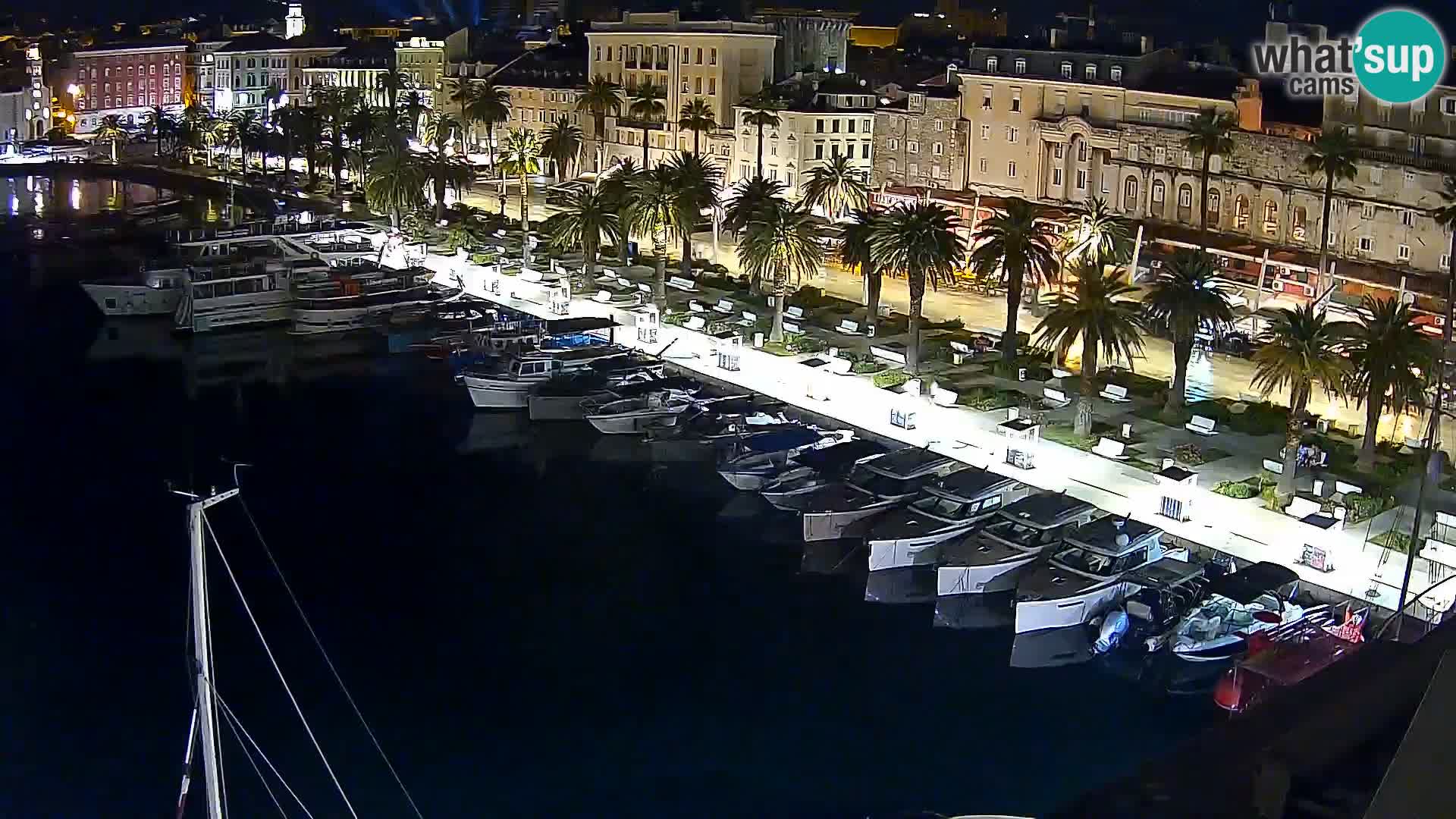 Kamera v živo Split  riva in pristanišče