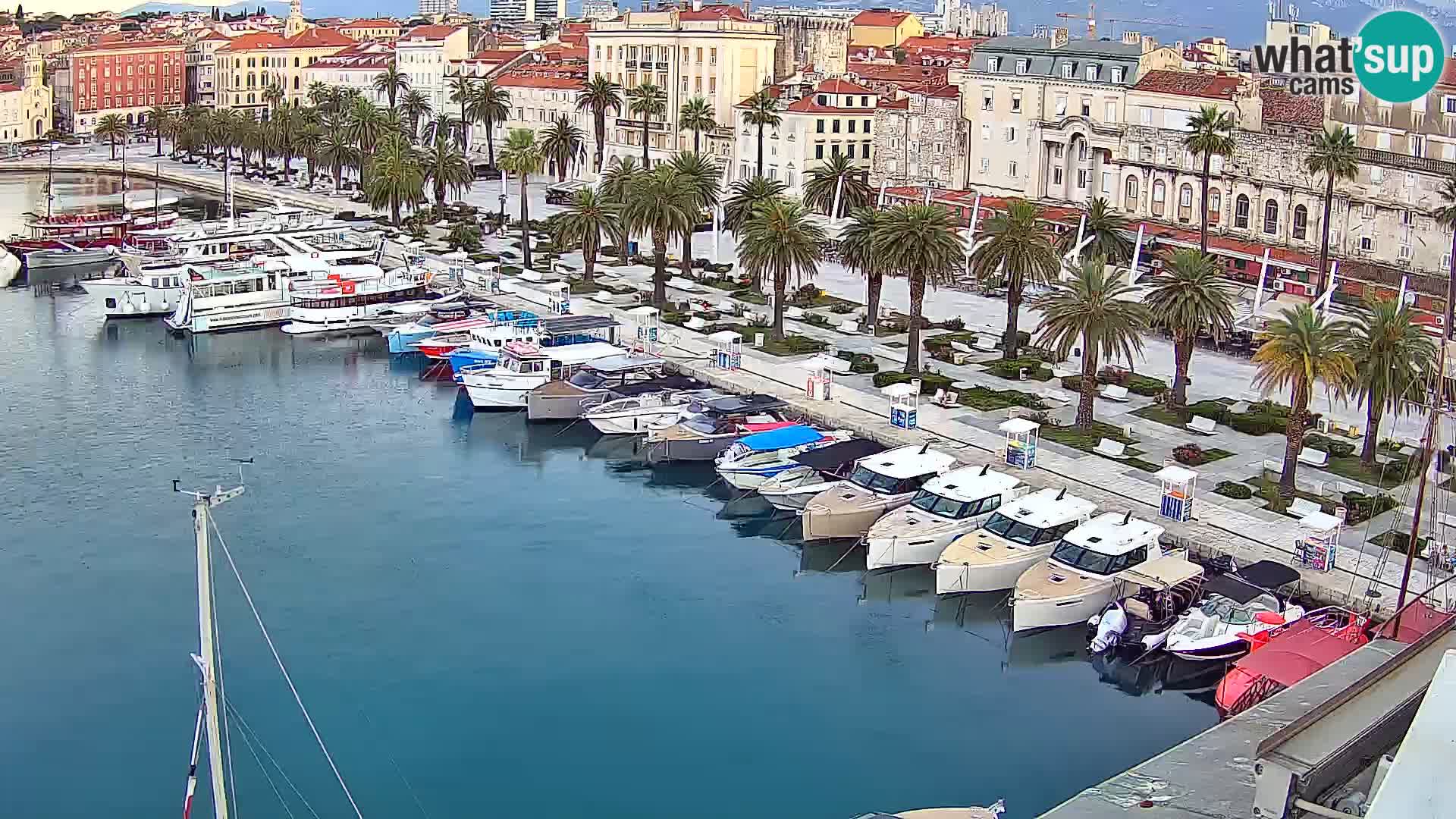 Kamera v živo Split  riva in pristanišče