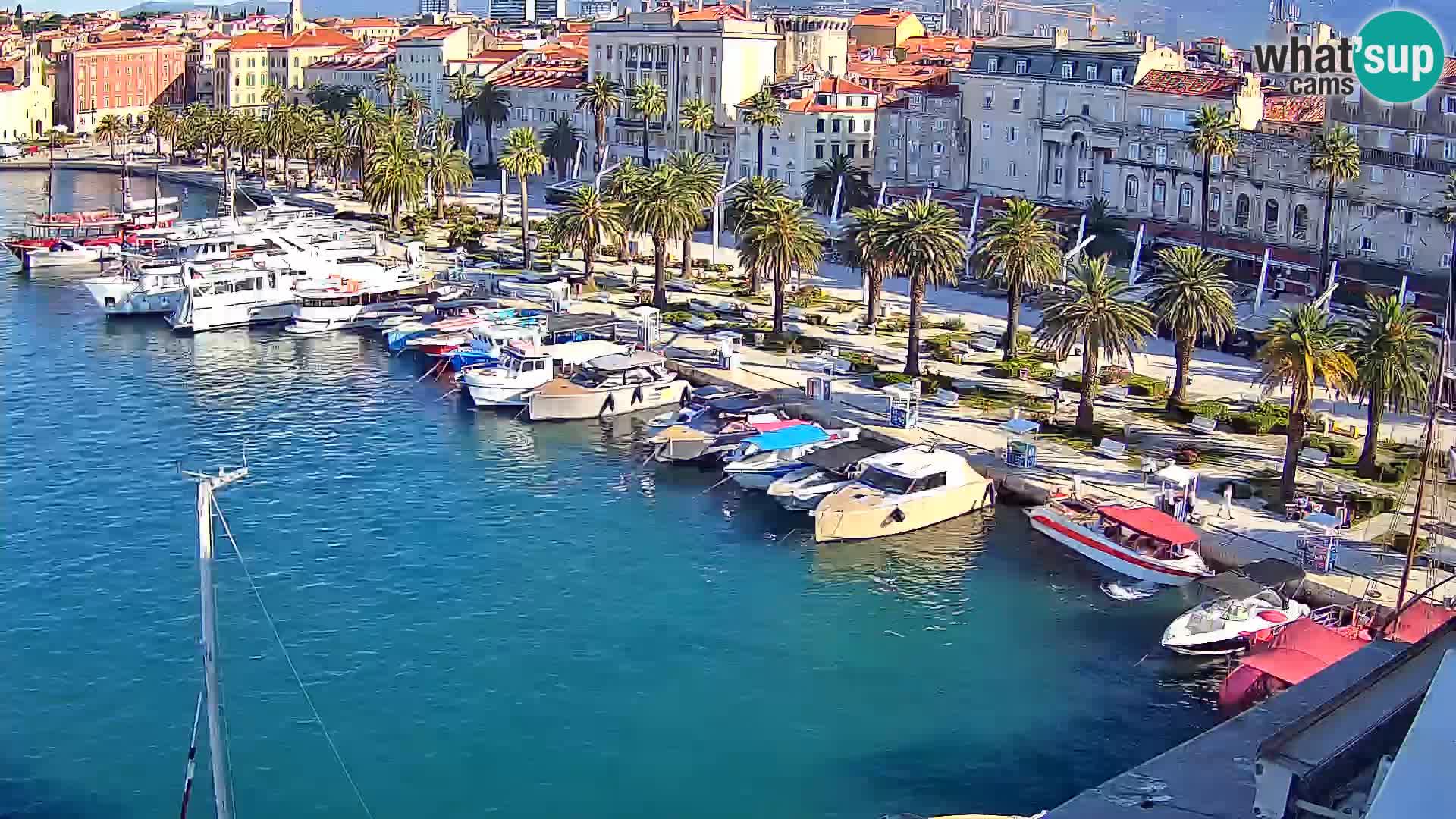 Kamera v živo Split  riva in pristanišče