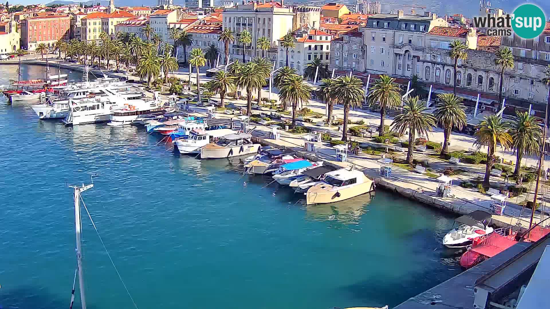 Kamera v živo Split  riva in pristanišče