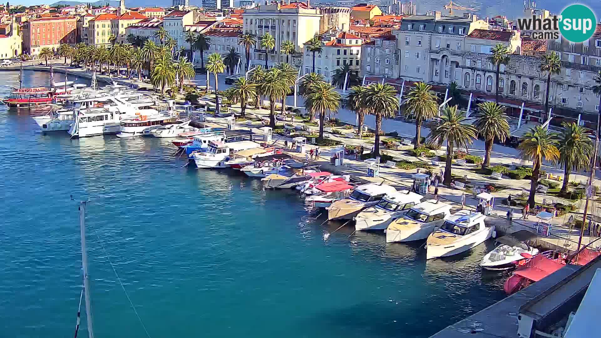Kamera v živo Split  riva in pristanišče