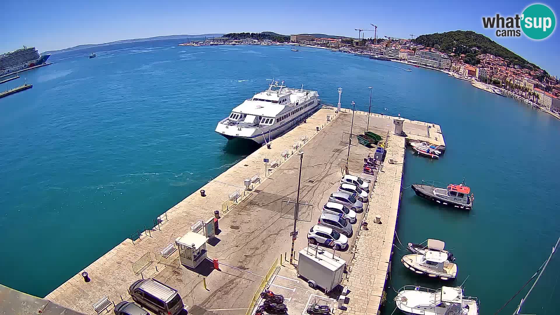 Webcam live Spalato riva e porto
