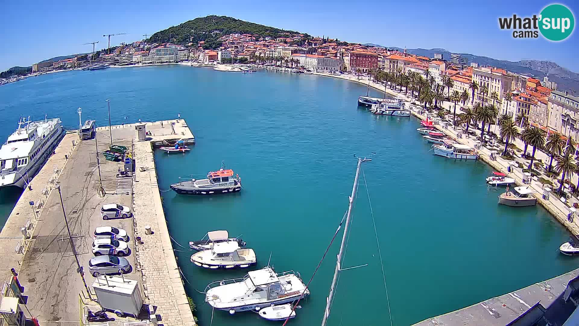 Spalato Riva panorama webcam