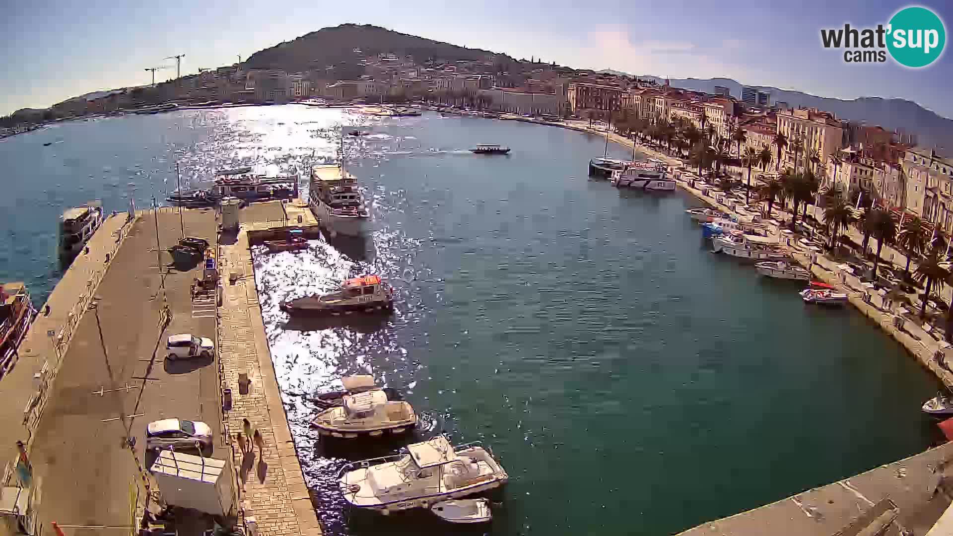 Kamera v živo Split  riva in pristanišče