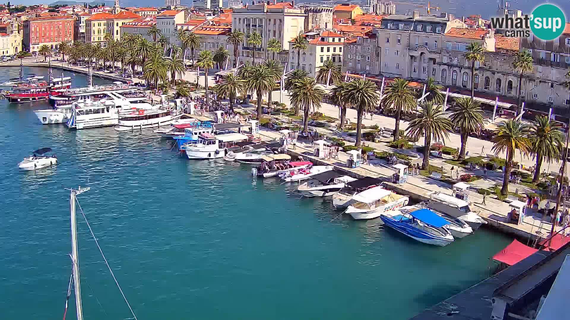 Spalato Riva panorama webcam