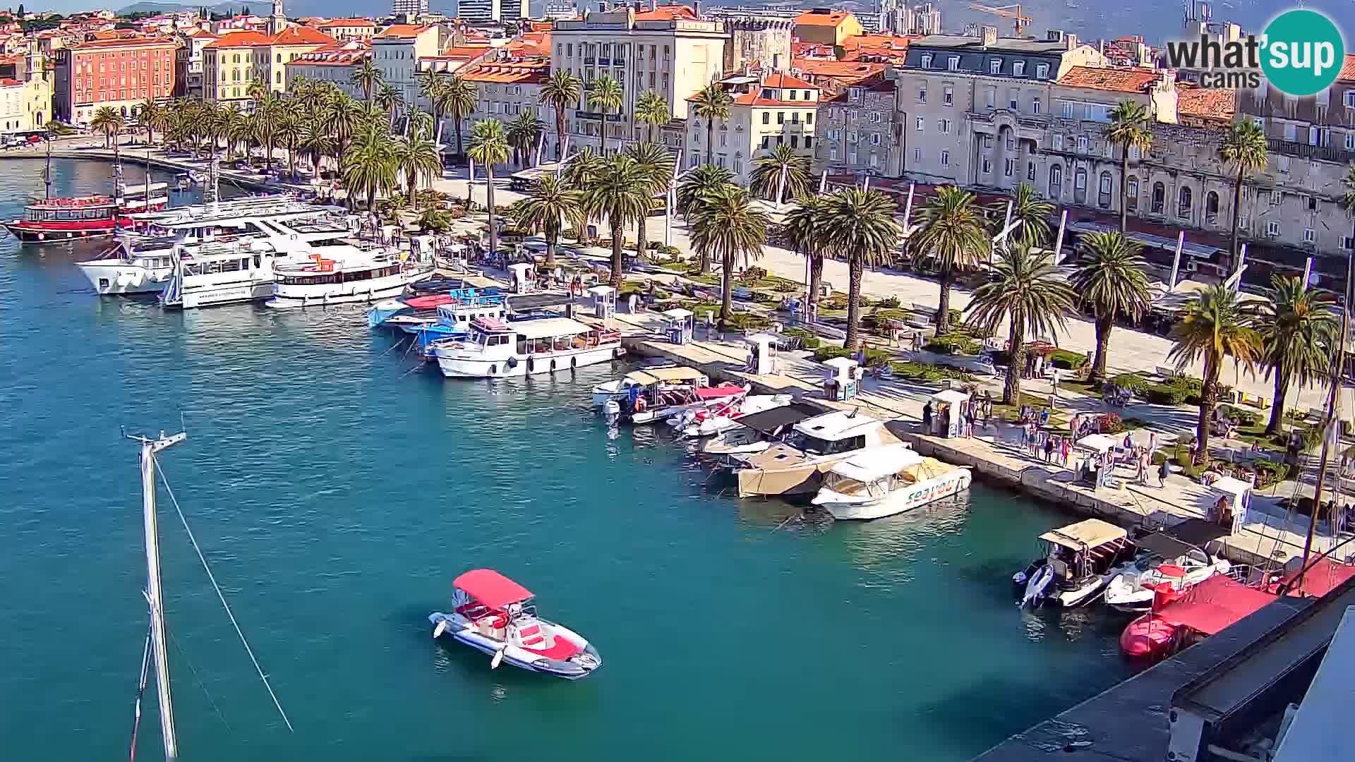 Kamera v živo Split  riva in pristanišče