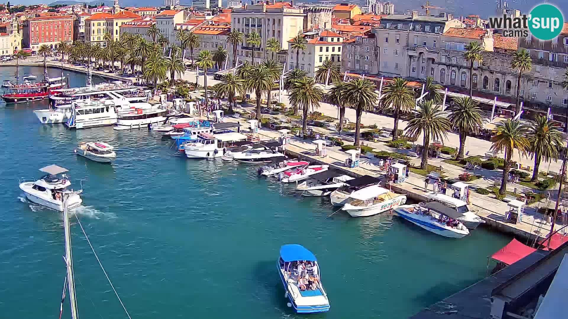 Kamera v živo Split  riva in pristanišče