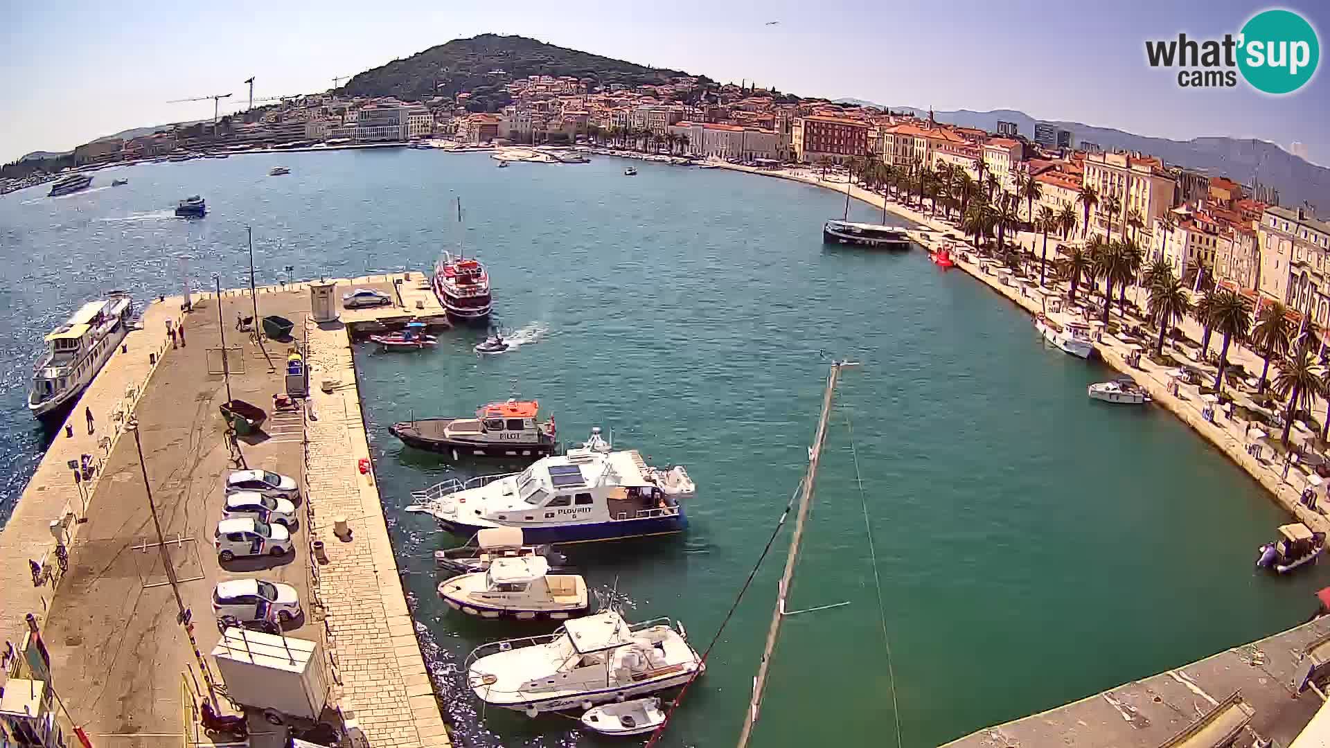 Webcam live Spalato riva e porto