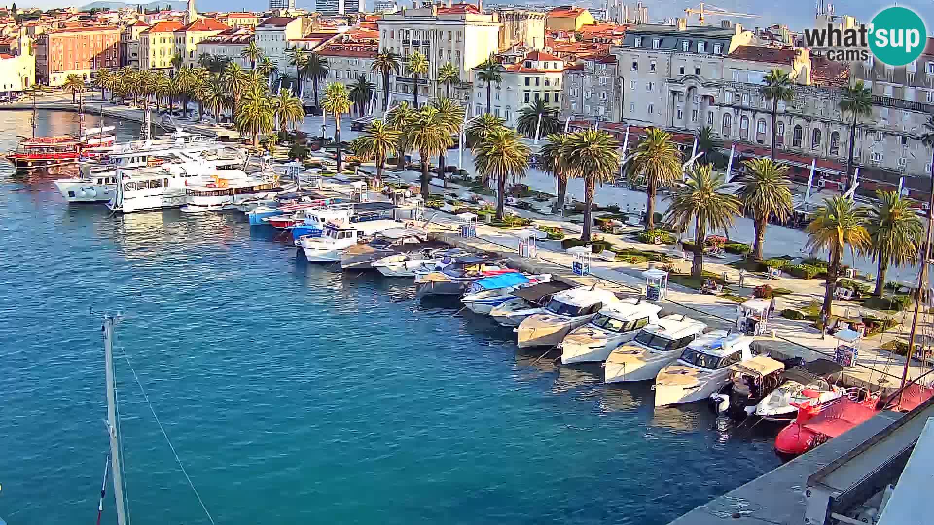 Spalato Riva panorama webcam