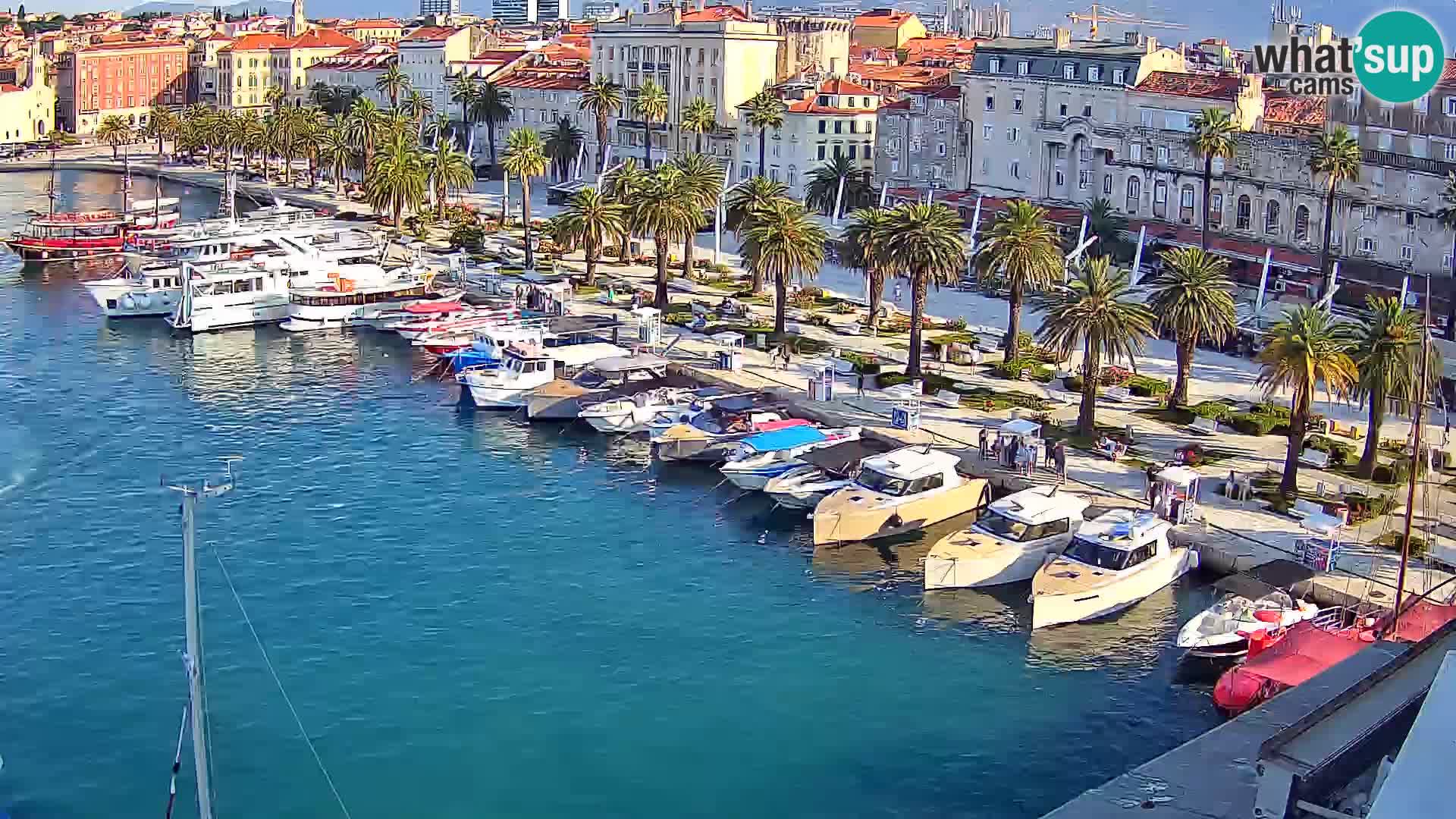 Spalato Riva panorama webcam
