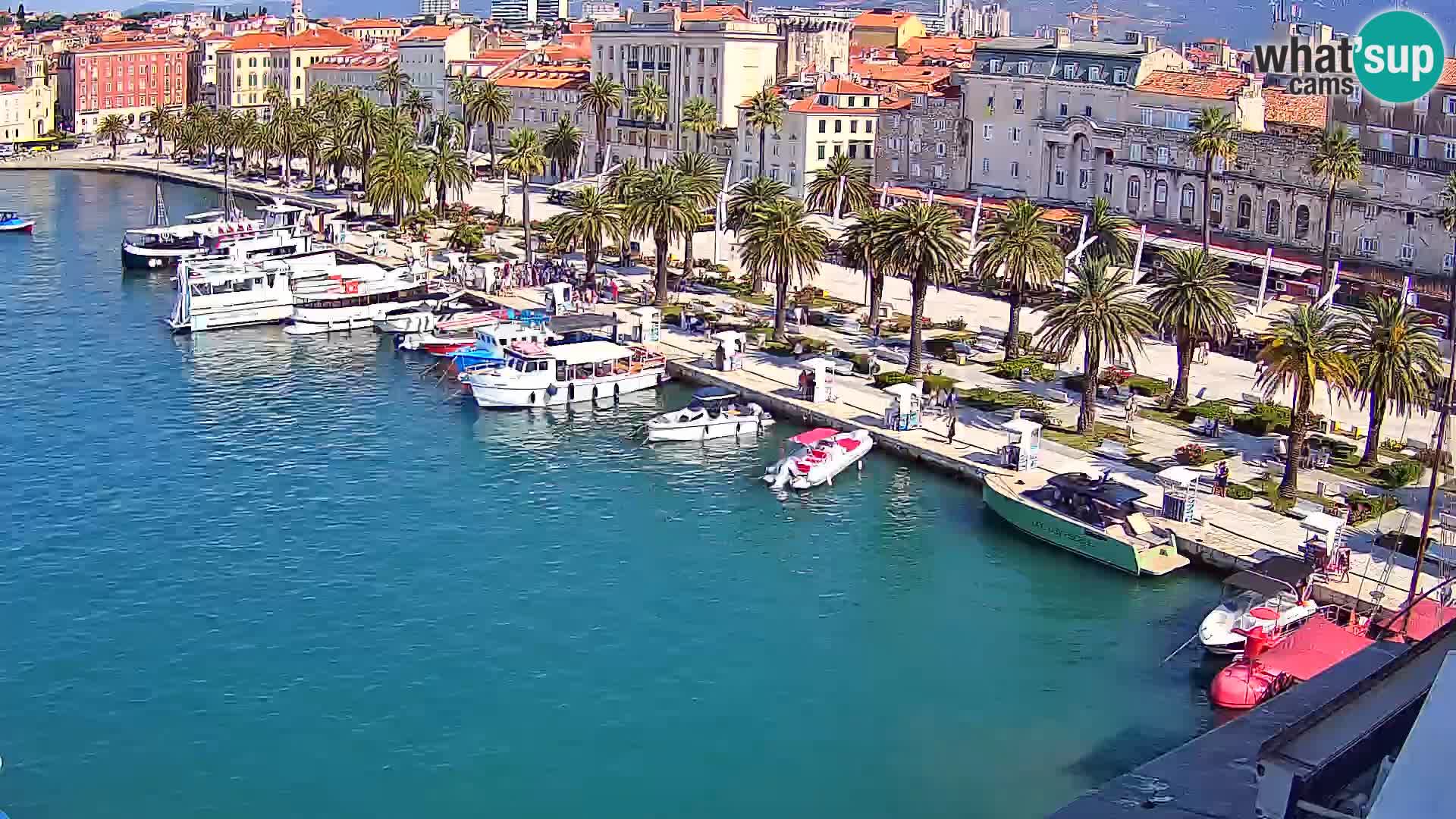 Kamera v živo Split  riva in pristanišče