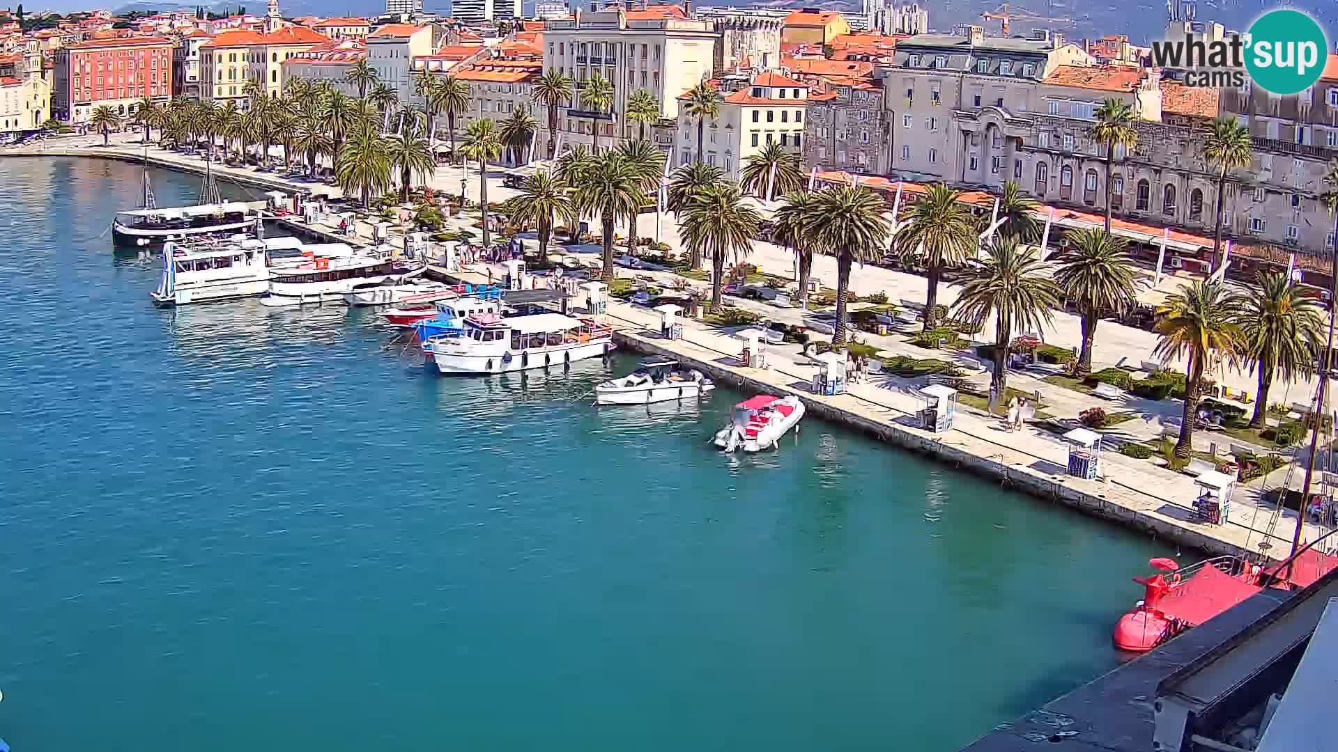 Spalato Riva panorama webcam