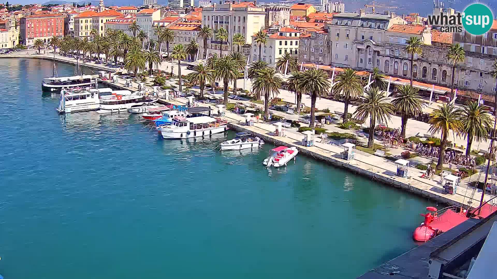 Kamera v živo Split  riva in pristanišče