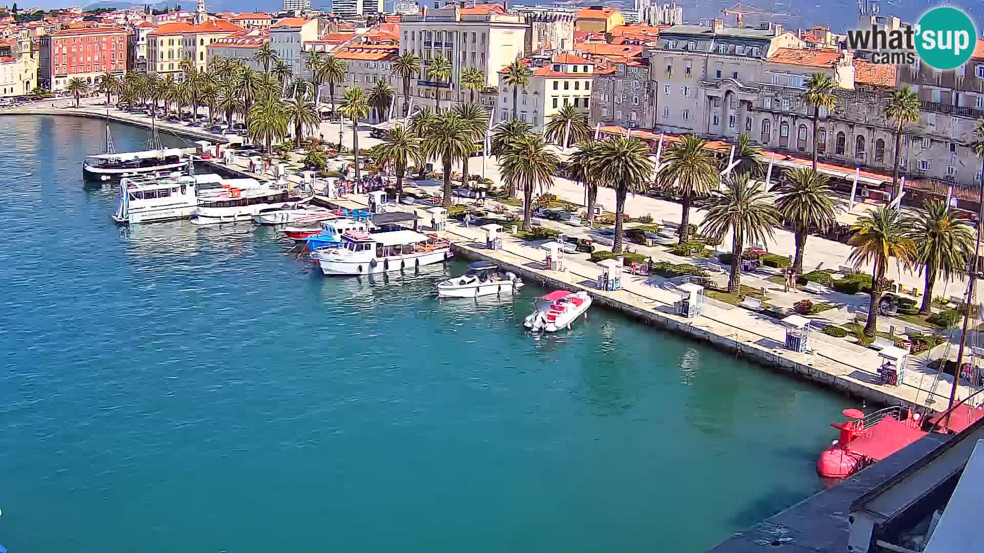 Webcam live Spalato riva e porto