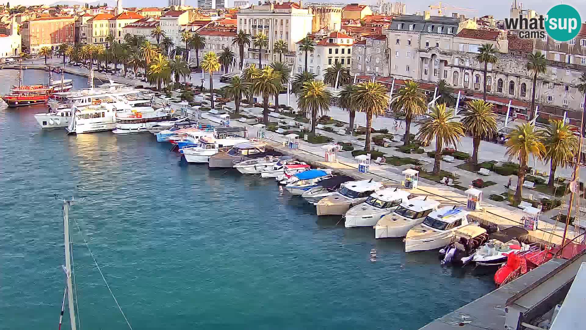 Spalato Riva panorama webcam