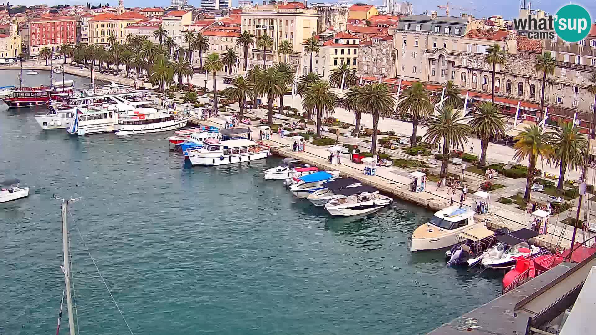 Spalato Riva panorama webcam