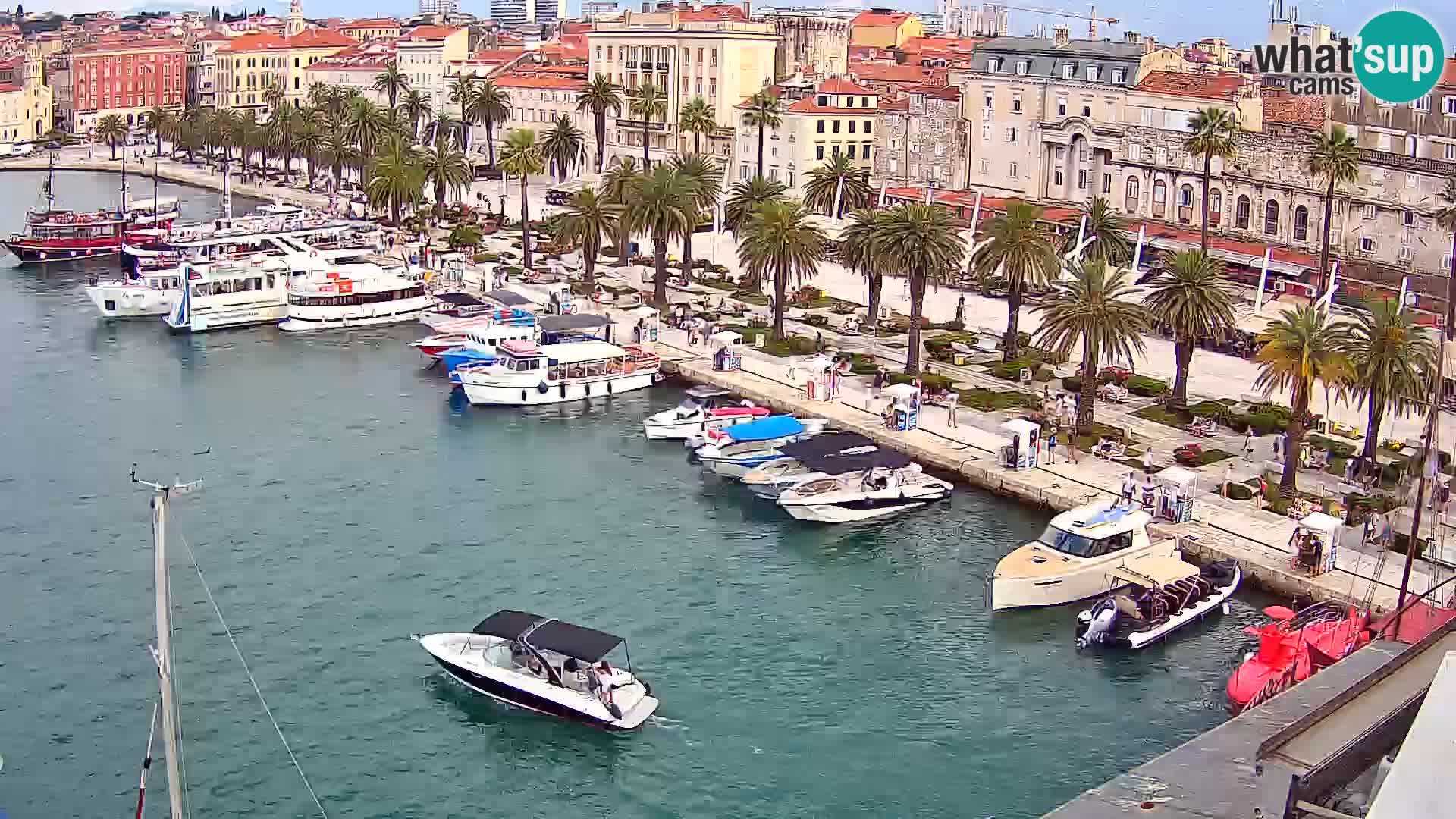 Kamera v živo Split  riva in pristanišče