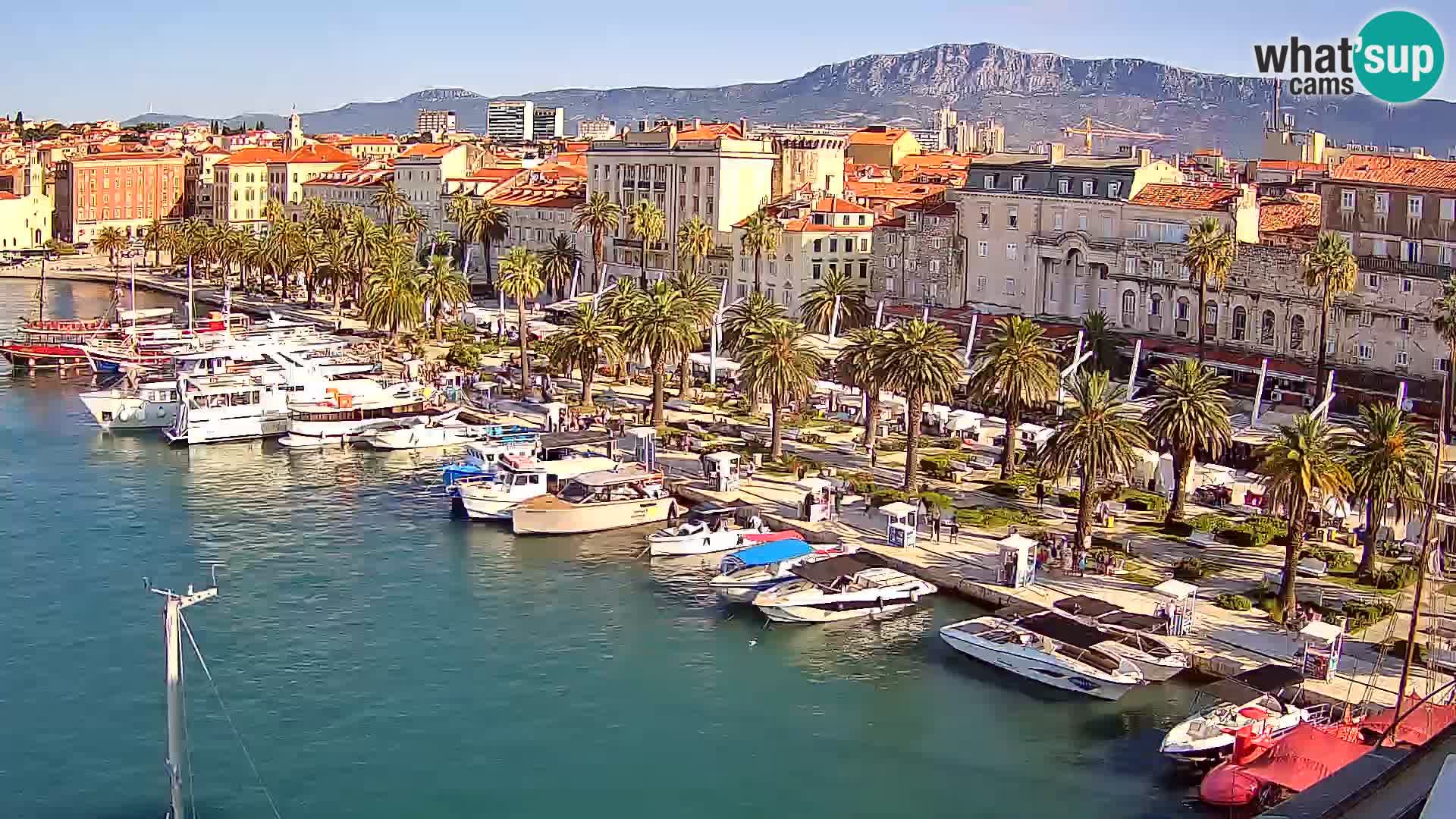 Spalato Riva panorama webcam
