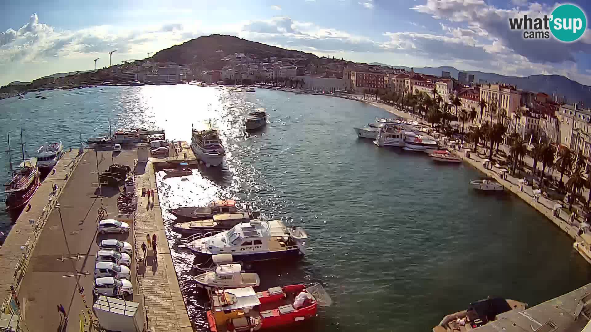 Kamera v živo Split  riva in pristanišče