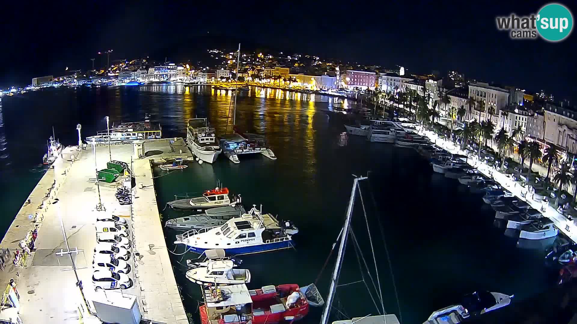 Kamera v živo Split  riva in pristanišče