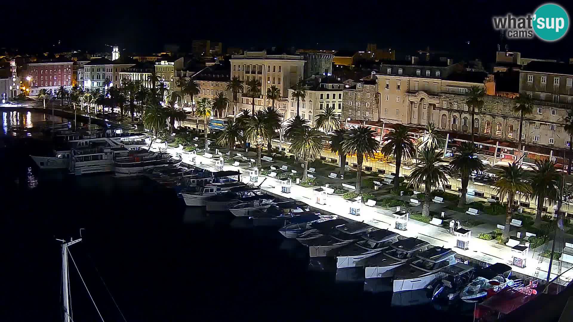 Kamera v živo Split  riva in pristanišče