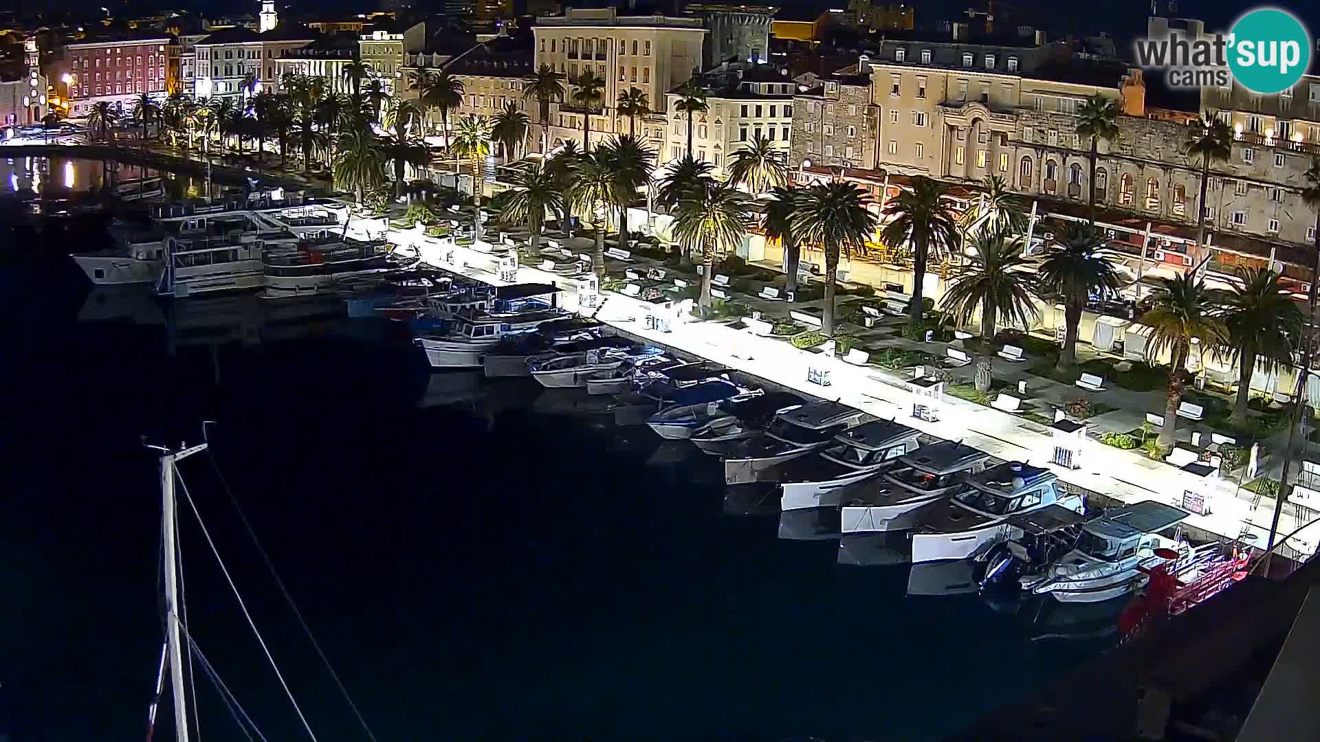 Kamera v živo Split  riva in pristanišče