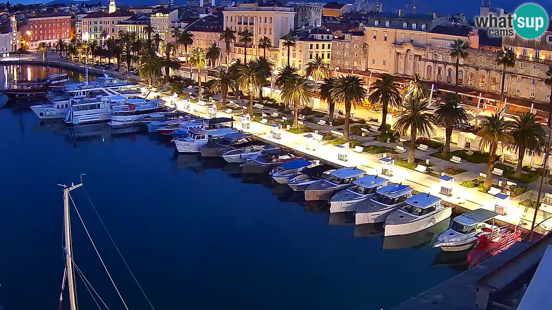 Webcam live Spalato riva e porto