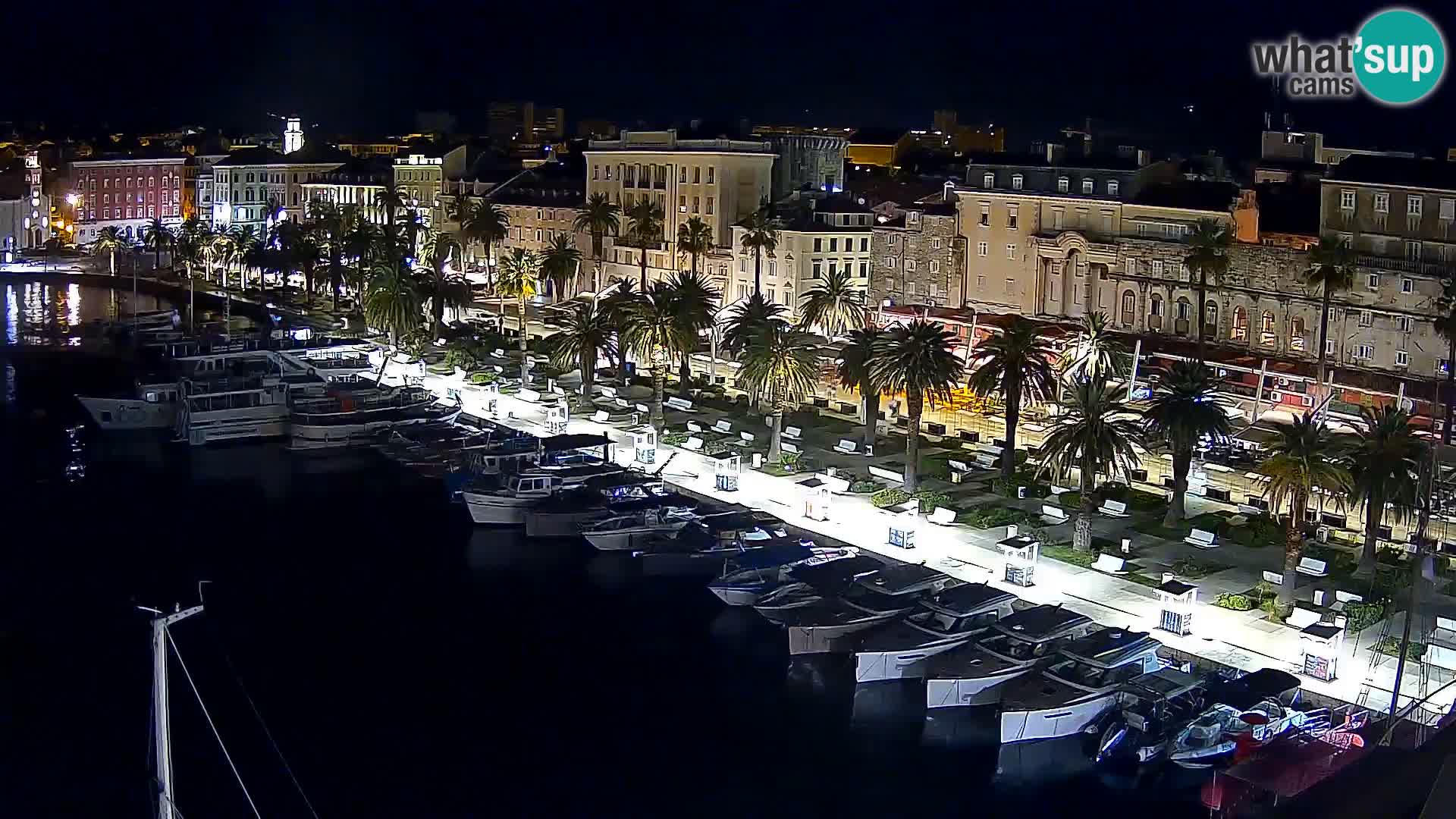Kamera v živo Split  riva in pristanišče