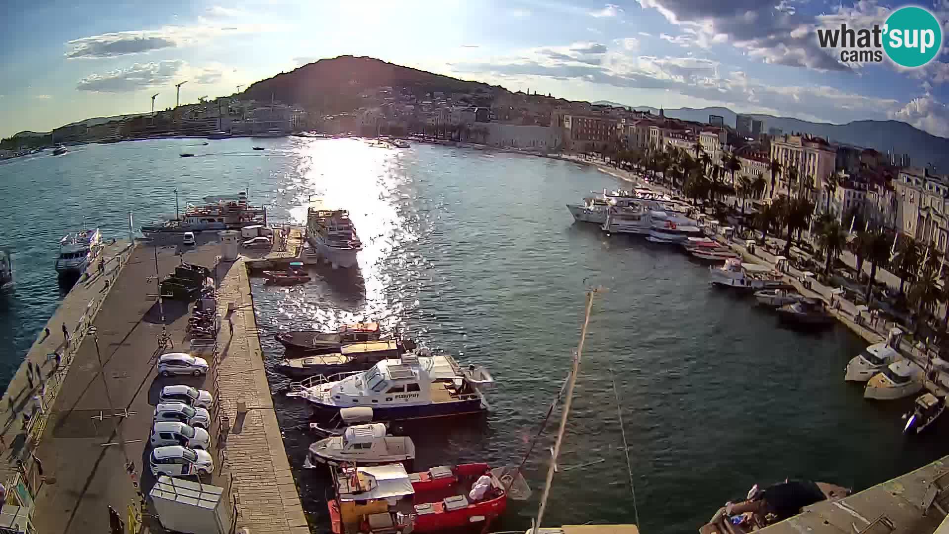 Spalato Riva panorama webcam
