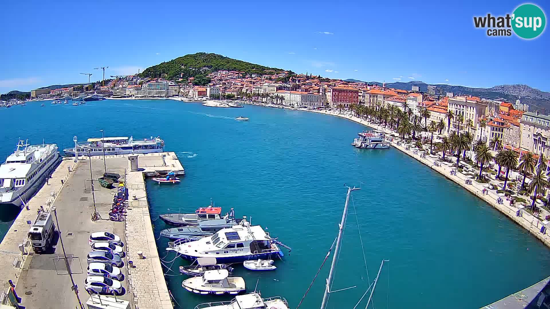 Webcam live Spalato riva e porto
