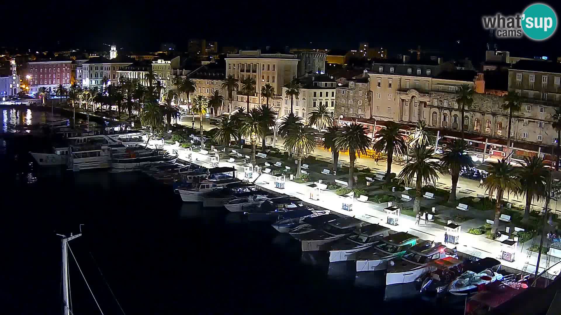 Kamera v živo Split  riva in pristanišče