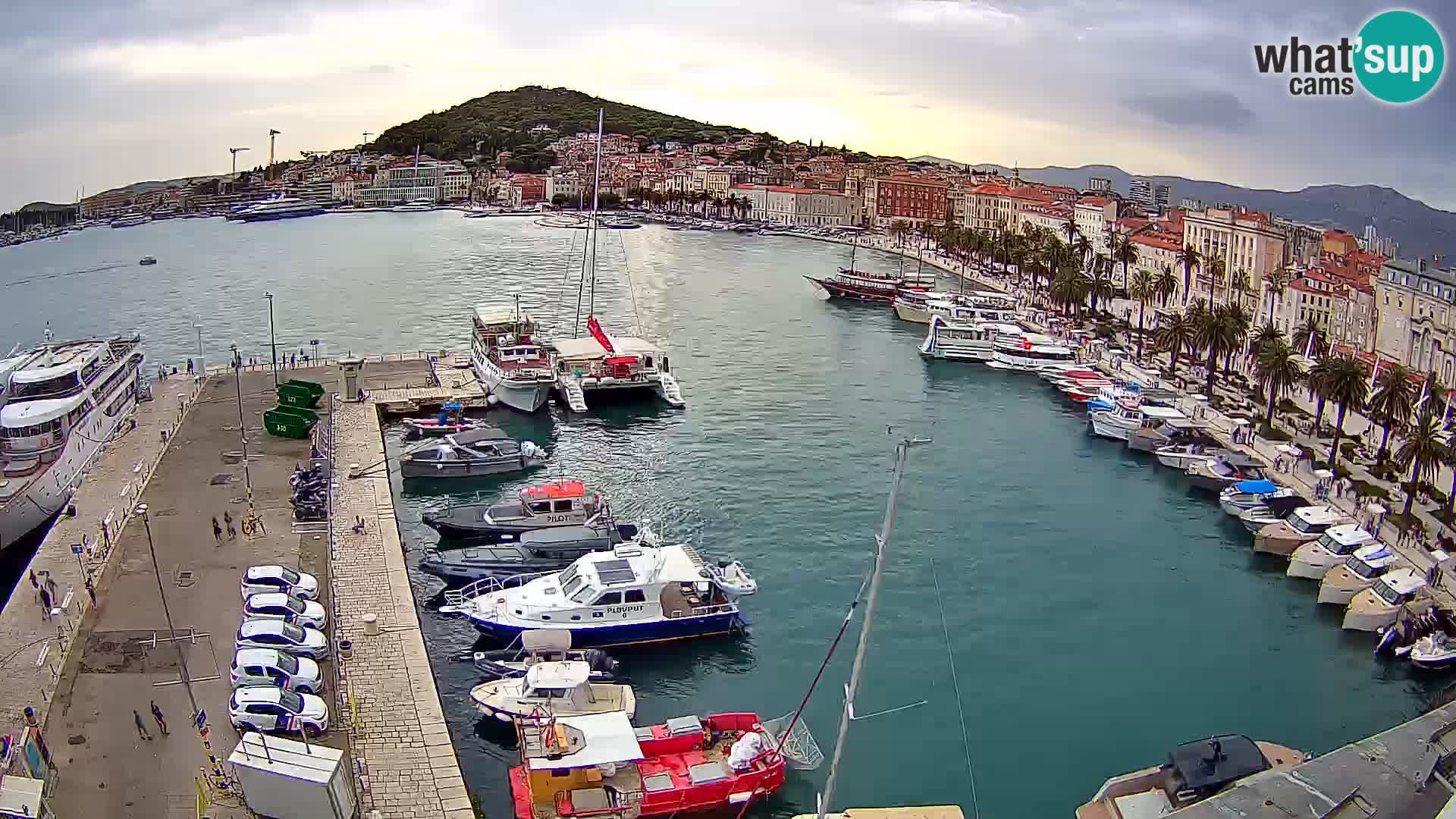 Spalato Riva panorama webcam