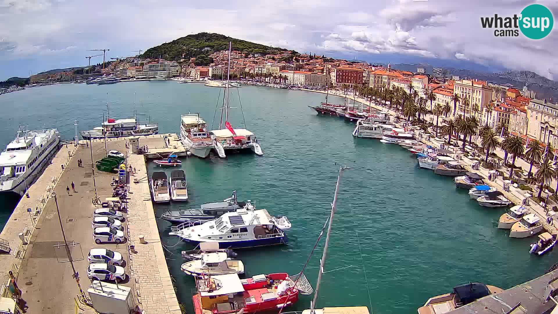 Webcam live Spalato riva e porto
