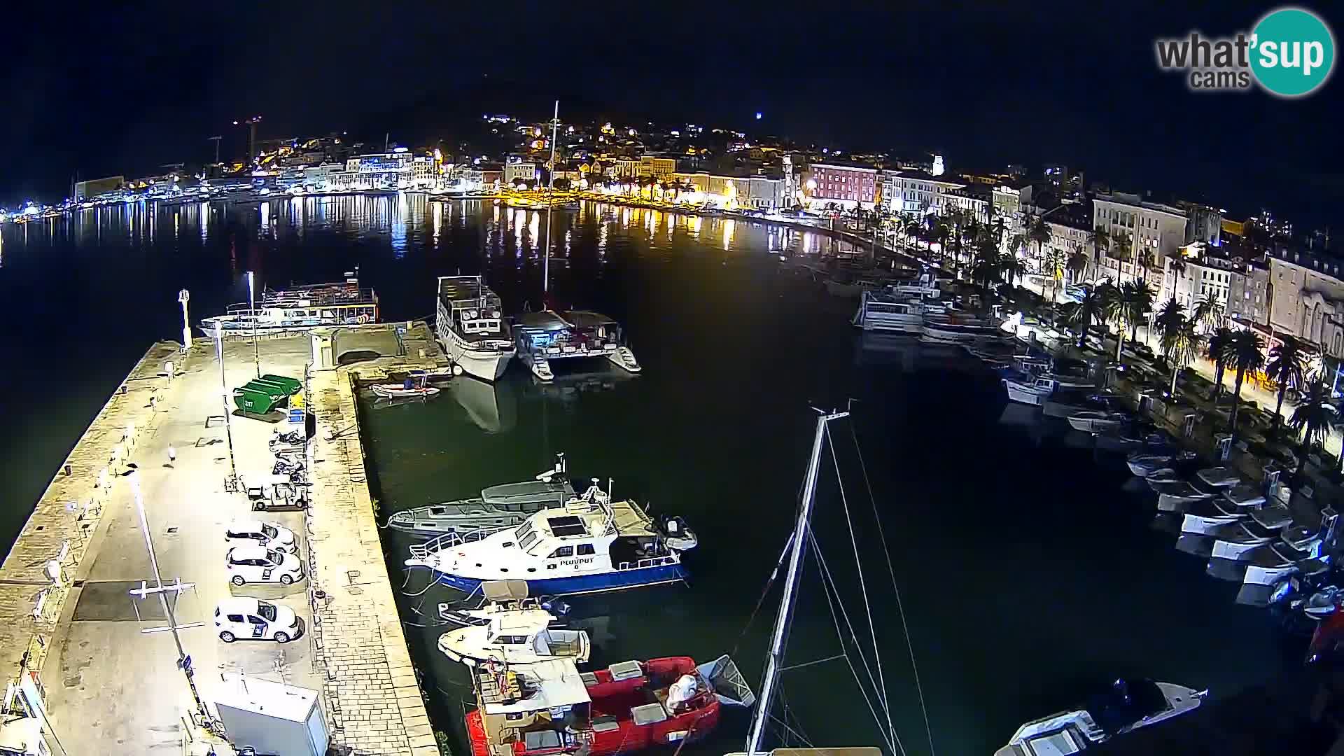 Spalato Riva panorama webcam