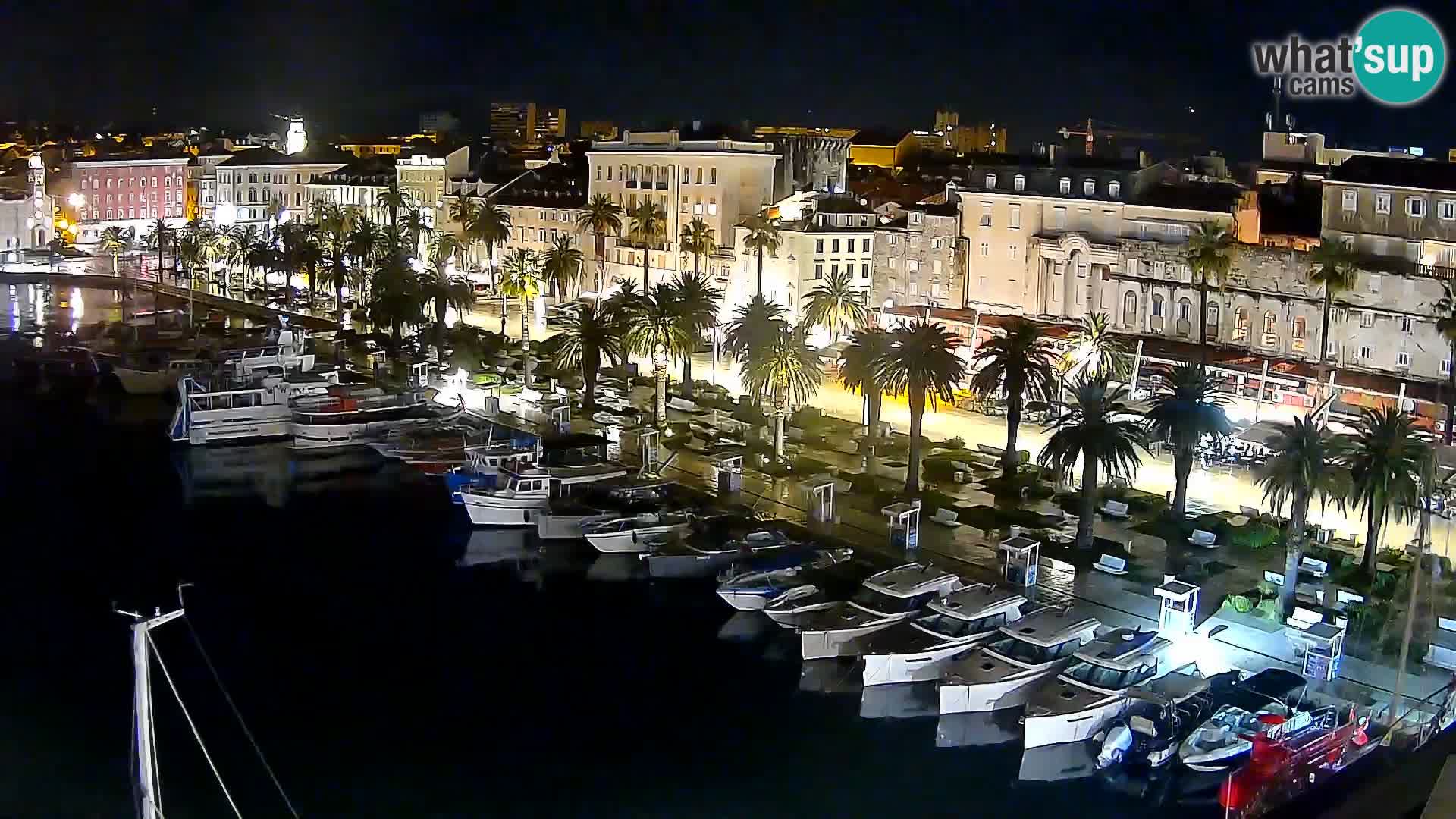 Kamera v živo Split  riva in pristanišče