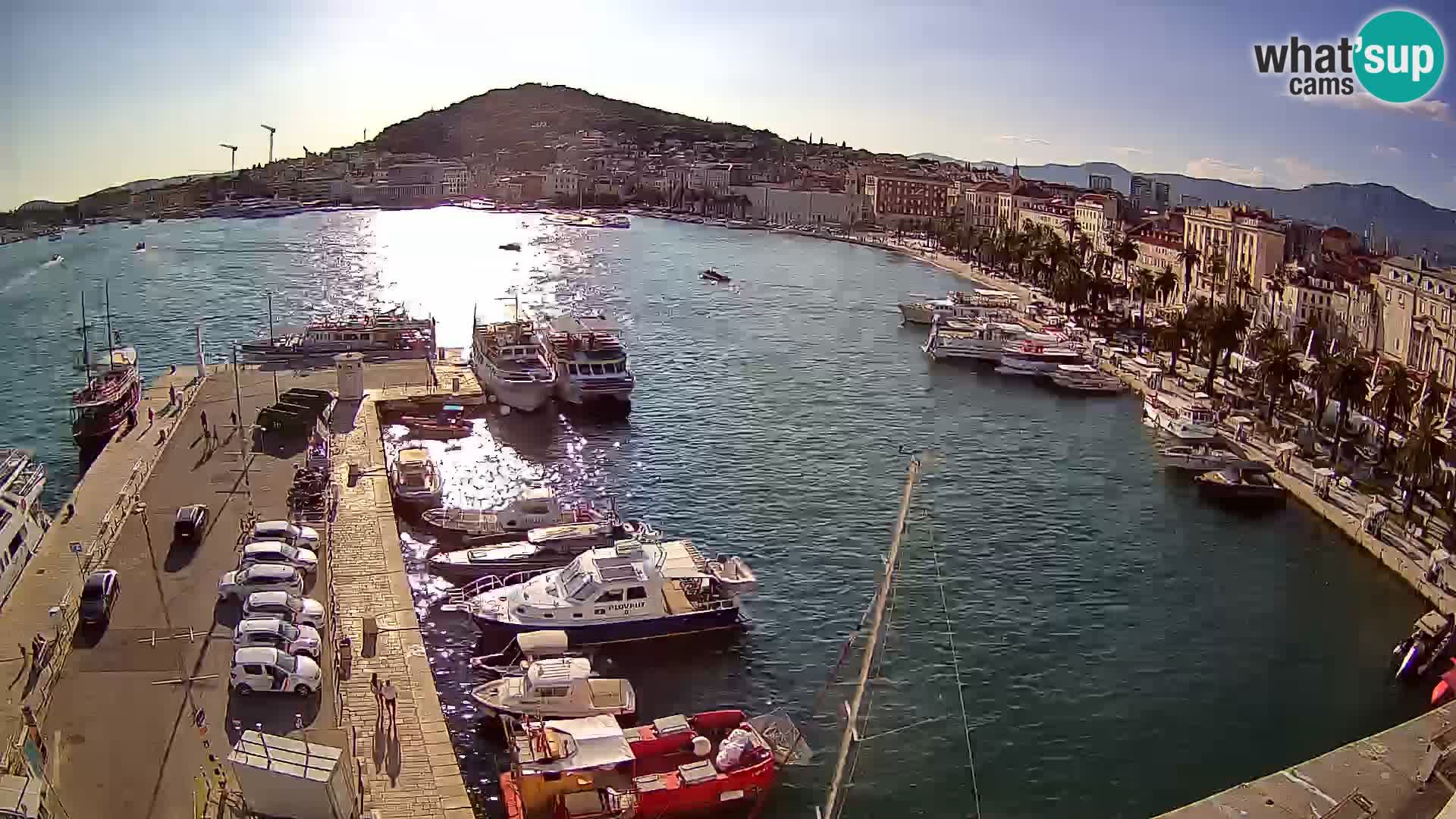 Spalato Riva panorama webcam