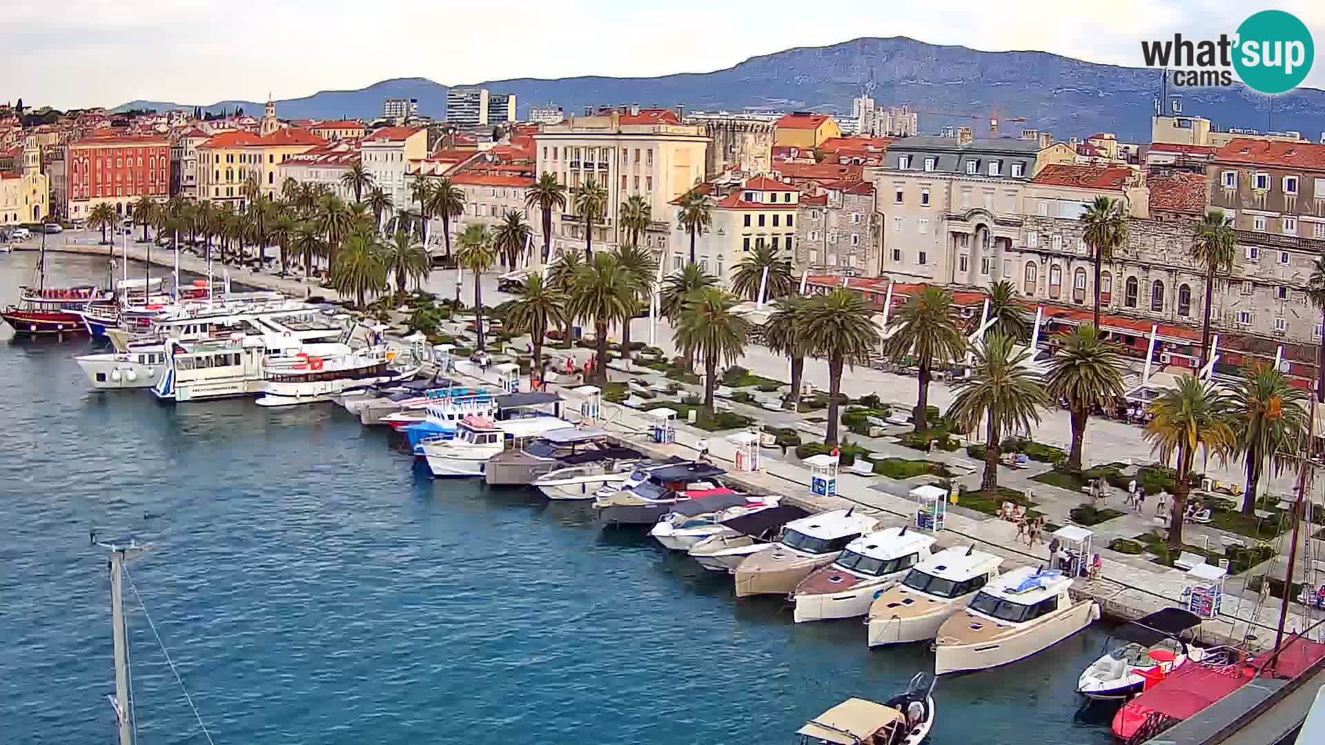 Kamera v živo Split  riva in pristanišče