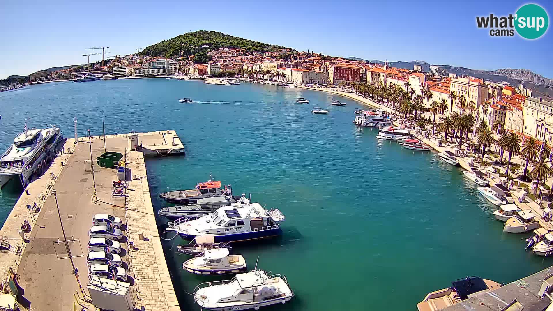 Spalato Riva panorama webcam