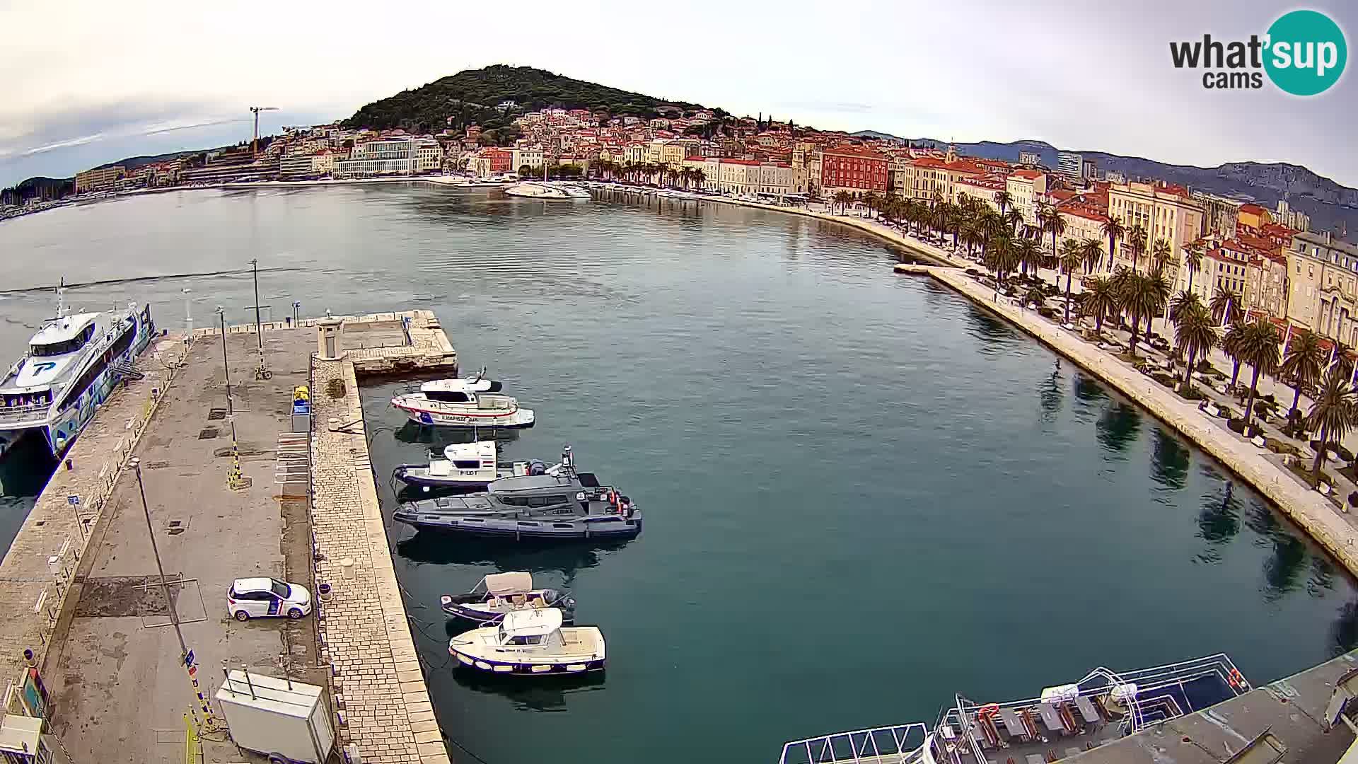 Spalato Riva panorama webcam