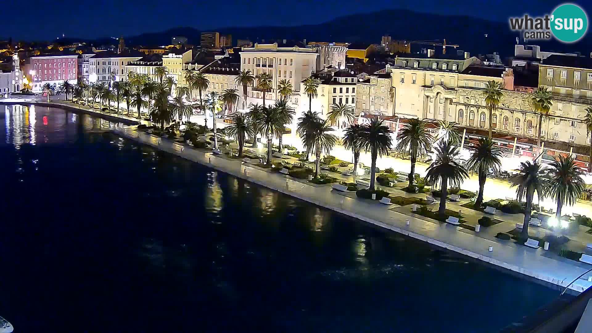 Spalato Riva panorama webcam