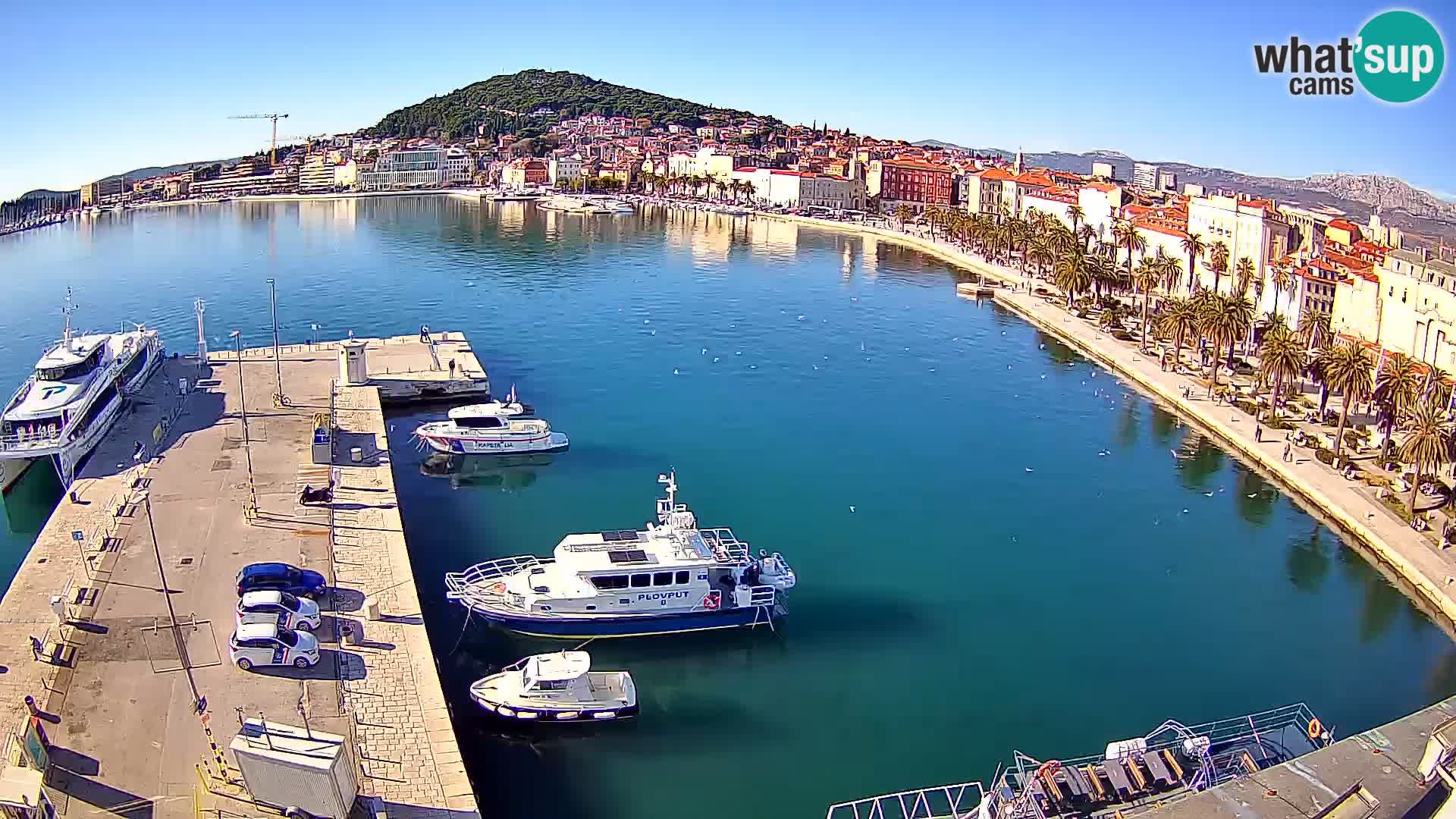 Spalato Riva panorama webcam