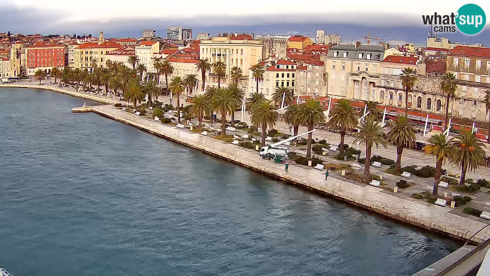 Spalato Riva panorama webcam