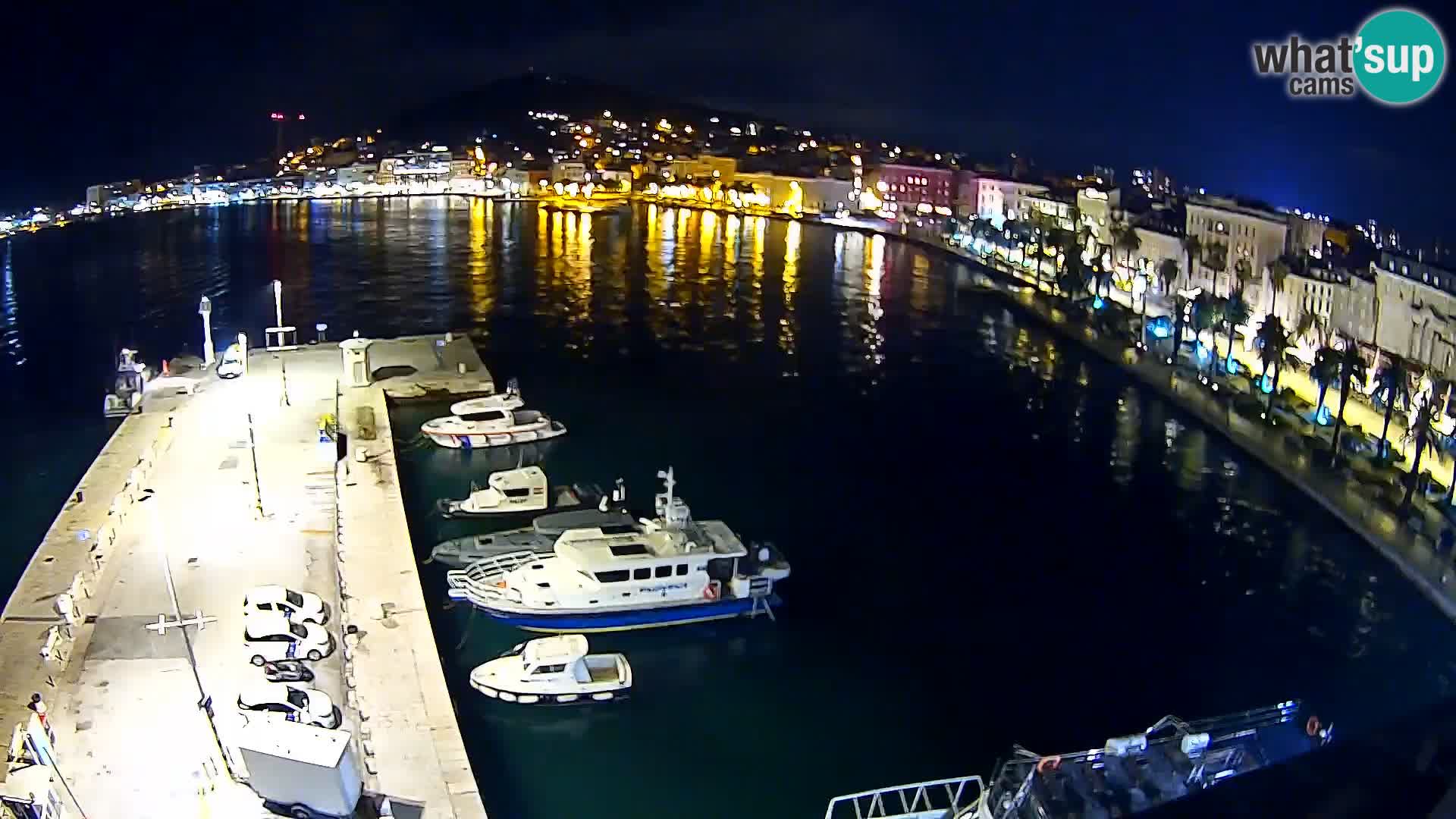 Spalato Riva panorama webcam