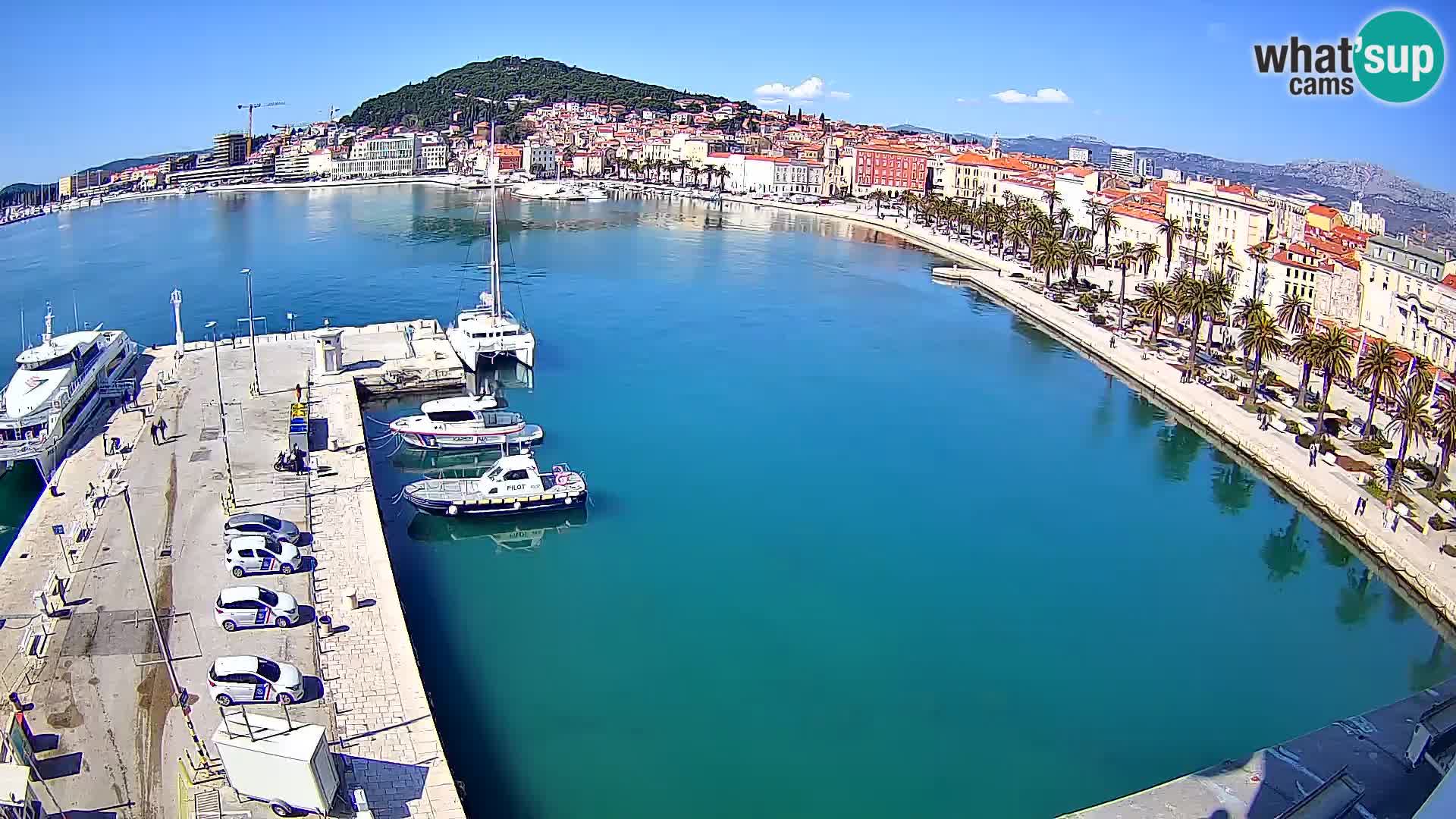 Spalato Riva panorama webcam