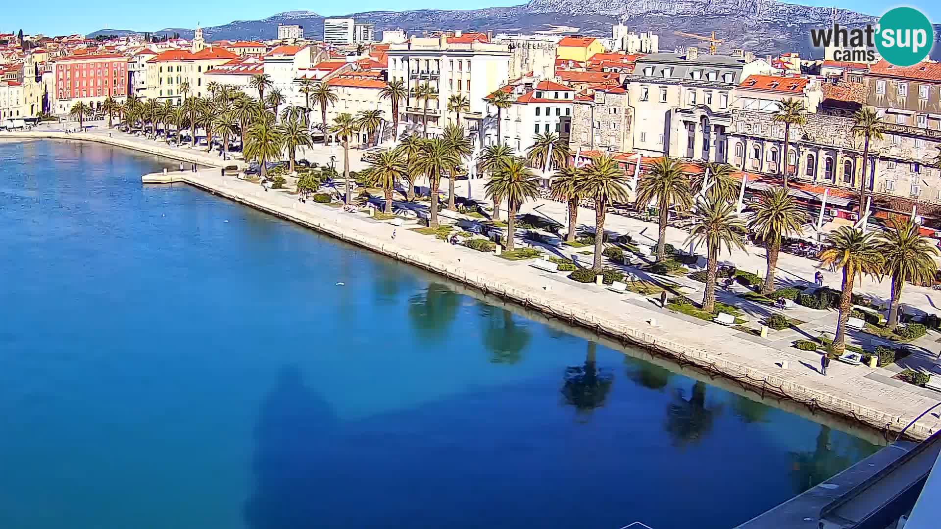 Spalato Riva panorama webcam