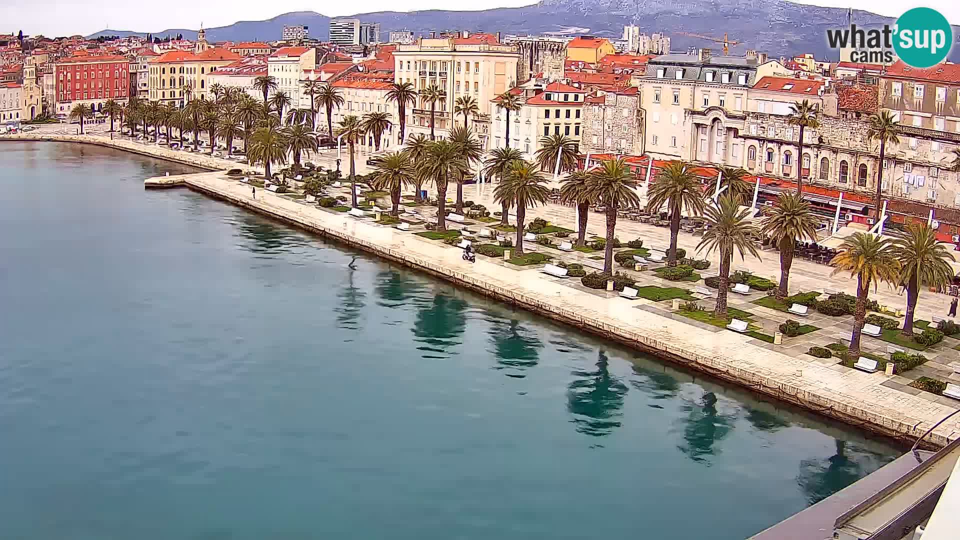 Spalato Riva panorama webcam